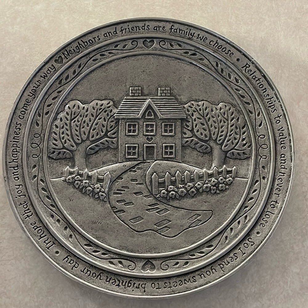 Carson Statesmetal Friendship Plate